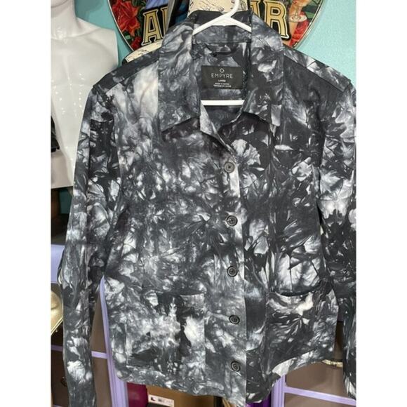 Empyre Stone Washed Heavy Cotton Jacket women's Size L - Picture 2 of 3